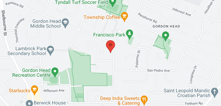 map of 4200 Tyndall Ave